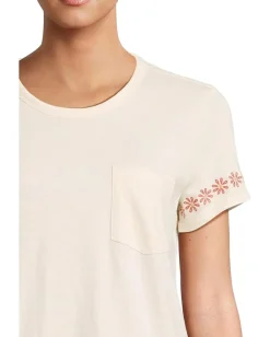 Women Toad&Co Primo Short Sleeve Crew Embroidered