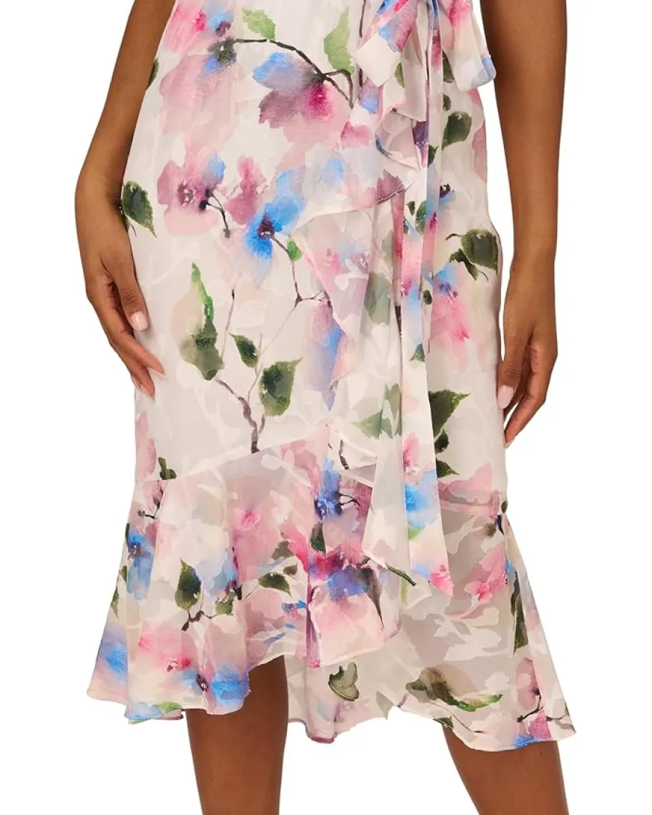 Women Adrianna Papell Printed High-Low Dress