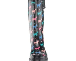 Women Western Chief Printed Tall Rain Boot