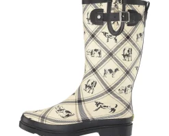 Women Western Chief Printed Tall Rain Boot
