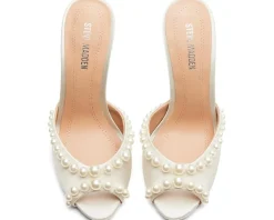 Steve Madden Priya White Satin New