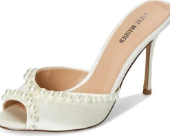 Steve Madden Priya White Satin New