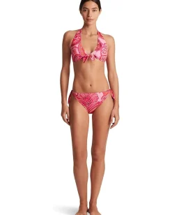 Women Lauren Ralph Lauren Provence Paisley Tie Front Halter Top