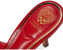 Vince Camuto Prynn High Heel Mule Sandal Flame Clearance