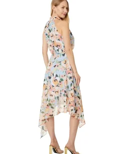 Women Vince Camuto PTD Novelty Chiffon Midi Dress