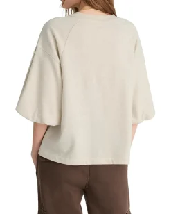 Madewell Puff Sleeve Sweatshirt Style. Hthr Natural Discount