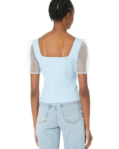 Women BCBGeneration Puff Sleeve Top V1VX1T11