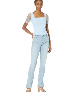 Women BCBGeneration Puff Sleeve Top V1VX1T11