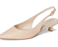 Franco Sarto Pura Slingback Shoes Blush Pink Leather