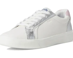 Keds Pursuit Lace Up Snow White/Silver/Mauve Leather Online