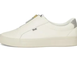 Keds Pursuit Zip Egret/Black Leather Outlet