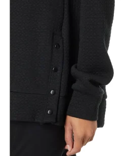 Jockey Active Quilted Textured Crew Neck Deep Black Clearance