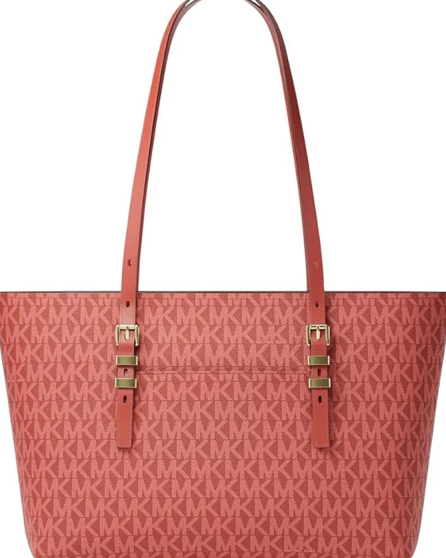 MICHAEL Michael Kors Quinn Md Ew Tz Tote Crimsn Multi Hot