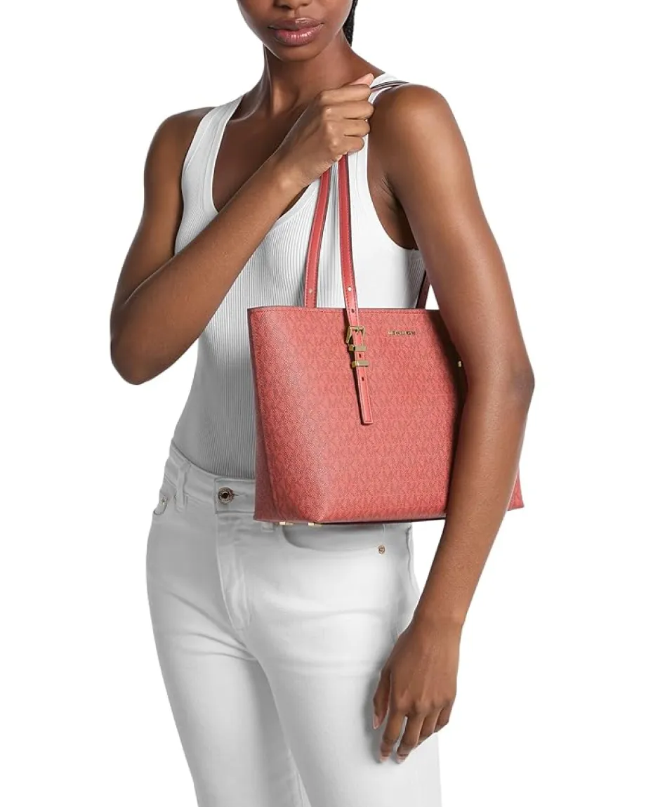 MICHAEL Michael Kors Quinn Md Ew Tz Tote Crimsn Multi Hot