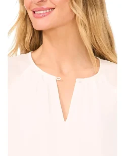 CeCe Raglan Flutter Sleeve Blouse New Ivory Best