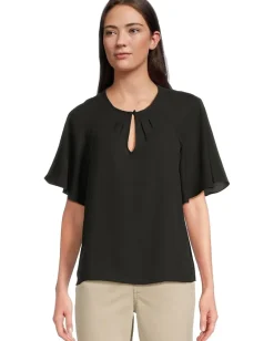 Women CeCe Raglan Flutter Sleeve Blouse
