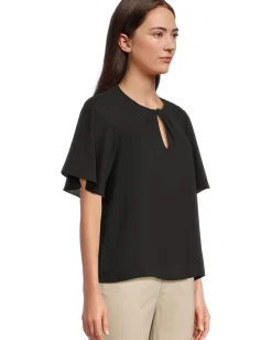 Women CeCe Raglan Flutter Sleeve Blouse