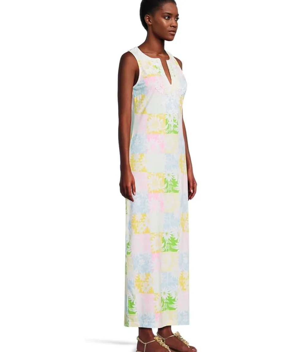 Lilly Pulitzer Raina Maxi Dress Multi Via Sunny Sunflowers Discount