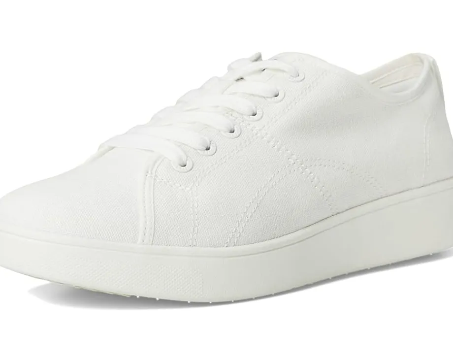 FitFlop Rally Canvas Sneakers Urban White Clearance