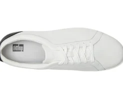 FitFlop Rally Crystal-Backtab Leather Trainers Black Outlet