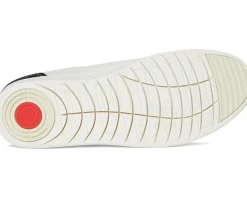 FitFlop Rally Crystal-Backtab Leather Trainers Black Outlet