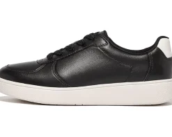 Women FitFlop Rally Leather Panel Sneakers