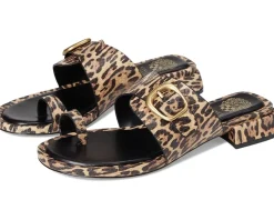 Vince Camuto Ranista Buckle Band Sandals Black/Natural Outlet