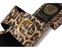 Vince Camuto Ranista Buckle Band Sandals Black/Natural Outlet