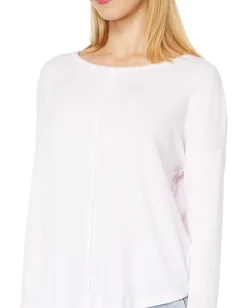 Women bobi Los Angeles Raw Edge Long Sleeve Top