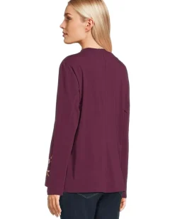 Women Johnny Was Raw Seam Henley- Anaya