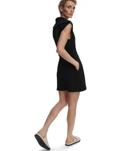 Varley Rebecca Zip Through Dress Black New