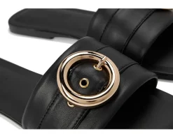 Steve Madden Reef Black Leather Clearance