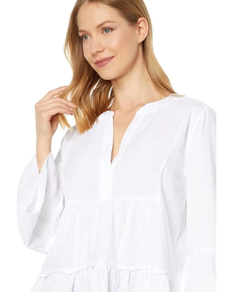 Dylan by True Grit Reese Cotton Ella Blouse White