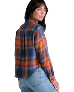 Women Toad&Co Re-Form Flannel Boxy Long Sleeve Shirt
