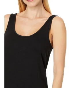 Vince Relaxed Scoop Neck Tank Black Discount