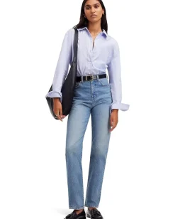 Women Madewell Relaxed Shirt - Midweight Poplin Everf