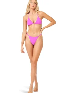 L*Space Remi Bottom Bitsy Bright Fuchsia Outlet
