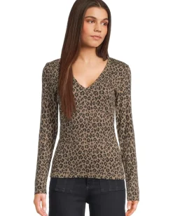 Women Michael Stars Remi V-Neck Tee