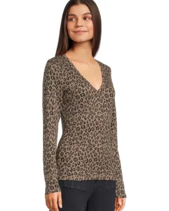 Women Michael Stars Remi V-Neck Tee