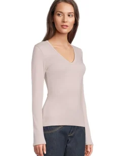 Women Michael Stars Remi V-Neck Tee