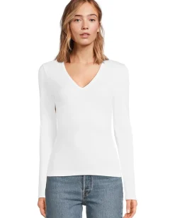 Women Michael Stars Remi V-Neck Tee