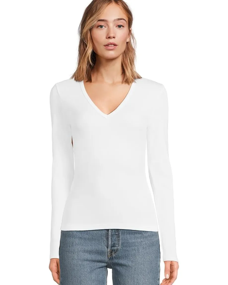 Women Michael Stars Remi V-Neck Tee