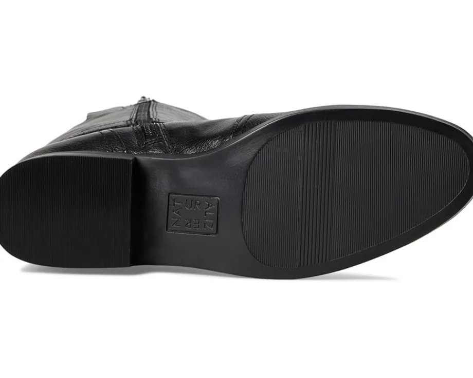 Naturalizer Rena2 Narrow Calf Boots Black Leather Outlet