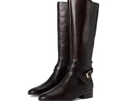 Naturalizer Rena2 Wide Calf Boots Brown Leather