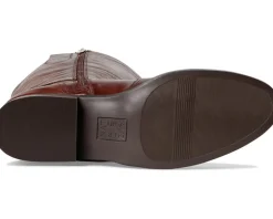 Naturalizer Rena2 Wide Calf Boots Deep Saddle Brown Leather Outlet