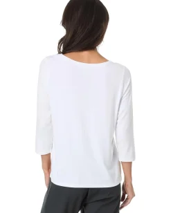 Women Tommy Bahama Reversible Kona Isles 3/4 Sleeve V Boat Neck Top