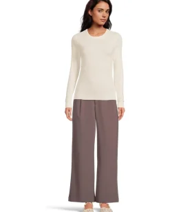 Lilla P Rib Slub Long Sleeve Crew Talc Online