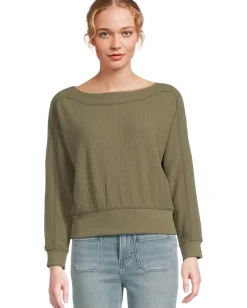 Women Lilla P Rib Trim Seamed Top