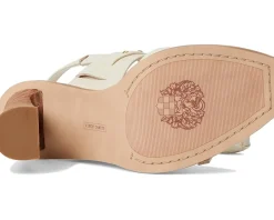 Women Vince Camuto Ridena Studded Buckle High Heel Sandals