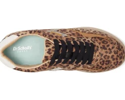 Dr. Scholl's Right On Lace-Up Shoes Leopard Animal Print Clearance